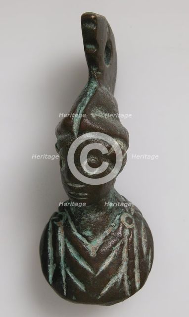 Steelyard Weight with the Bust of Athena, Byzantine, 5th-7th century. Creator: Unknown.
