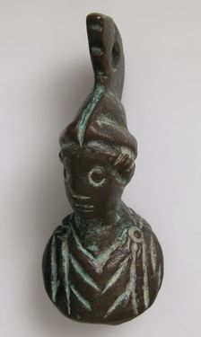 Steelyard Weight with the Bust of Athena, Byzantine, 5th-7th century. Creator: Unknown