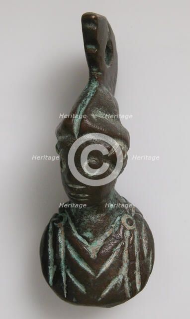 Steelyard Weight with the Bust of Athena, Byzantine, 5th-7th century. Creator: Unknown.