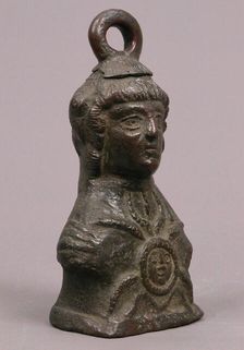 Steelyard weight in the form of Athena, Byzantine, 6th-9th century (?). Creator: Unknown
