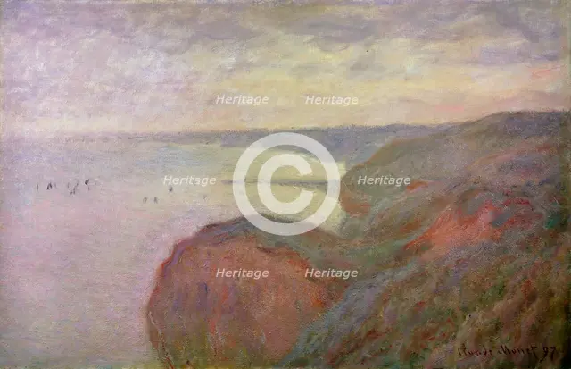 'Steep Cliffs near Dieppe', 1897.  Artist: Claude Monet