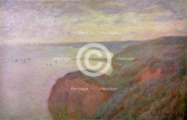'Steep Cliffs near Dieppe', 1897.  Artist: Claude Monet