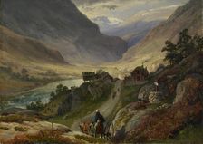 Steep Roads in Laerdal, 1839. Creator: Thomas Fearnley