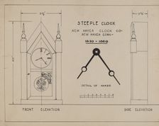 Steeple Clock, 1935/1942. Creator: Unknown