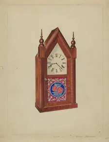 Steeple Clock, c. 1937. Creator: Arthur Matthews