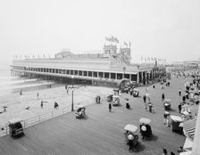 Steeplechase Pier and Boardwalk, Atlantic City, N.J., c.between 1910 and 1920. Creator: Unknown