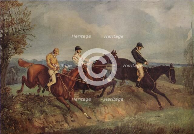 Steeplechasing, c1805-1851, (1924). Artist: Henry Thomas Alken