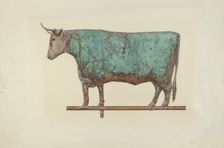 Steer Weather Vane, c. 1941. Creator: Zabelle Missirian
