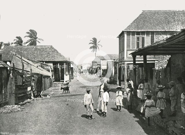 Steet scene in Port Royal, Jamaica, 1895.  Creator: York & Son.