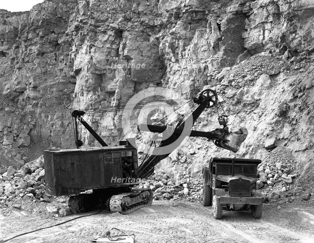 Steetley limestone quarry, Kadeby, Doncaster, South Yorkshire, 1955. Creator: Michael Walters.