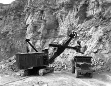 Steetley limestone quarry, Kadeby, Doncaster, South Yorkshire, 1955. Creator: Michael Walters