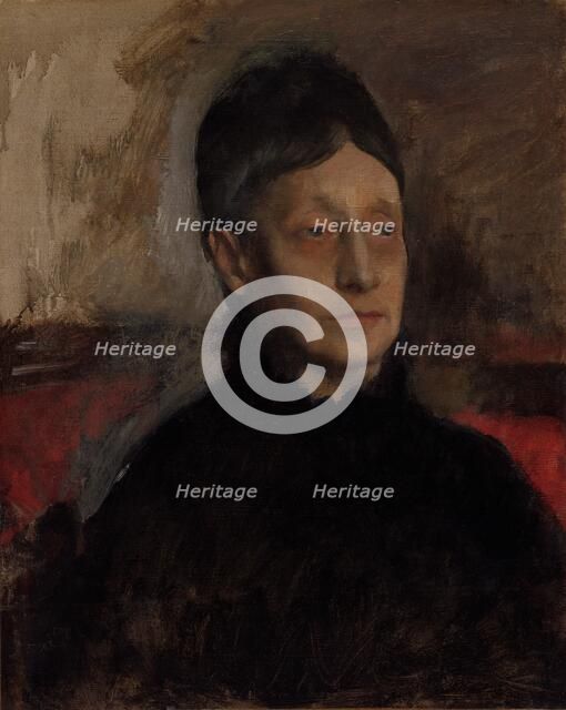 Stefanina Primicile Carafa, Marchioness of Cicerale and Duchess of Montejasi, c. 1875. Creator: Edgar Degas (French, 1834-1917).