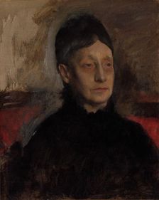 Stefanina Primicile Carafa, Marchioness of Cicerale and Duchess of Montejasi, c. 1875. Creator: Edgar Degas (French, 1834-1917)