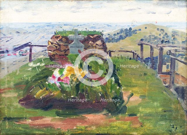Stefánik's tomb on Bradlo Hill, 1920. Creator: Anton Frolka.