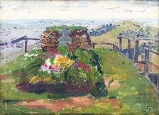 Stefánik's tomb on Bradlo Hill, 1920. Creator: Anton Frolka