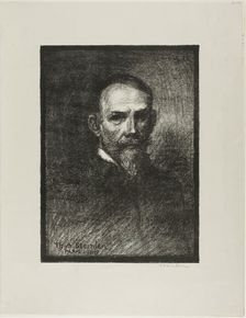 Steinlen, Frontal View, Head to the Right, 1859. Creator: Theophile Alexandre Steinlen