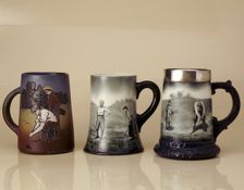 Steins and Loving Mugs, c1899-1910. Creators: Walter Scott-Lenox, Unknown
