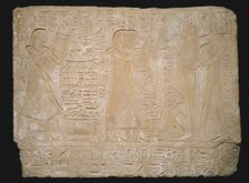 Stela (Commemorative Stone) Depicting the Funeral of Ramose, Egypt, New Kingdom, Dynasty 19... Creator: Unknown