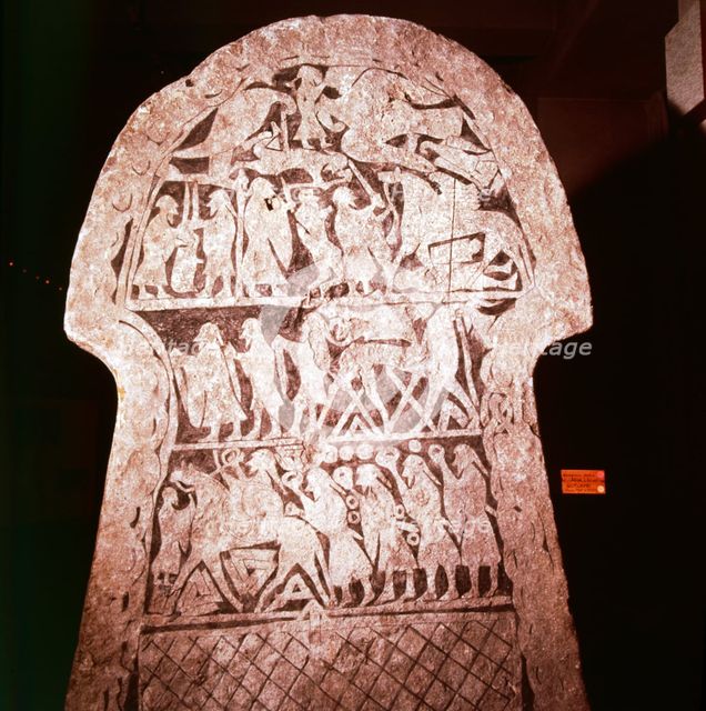 Stela from Gelgarda, Larbro, Gottland, Sweden, c20th century. Artist: Unknown.