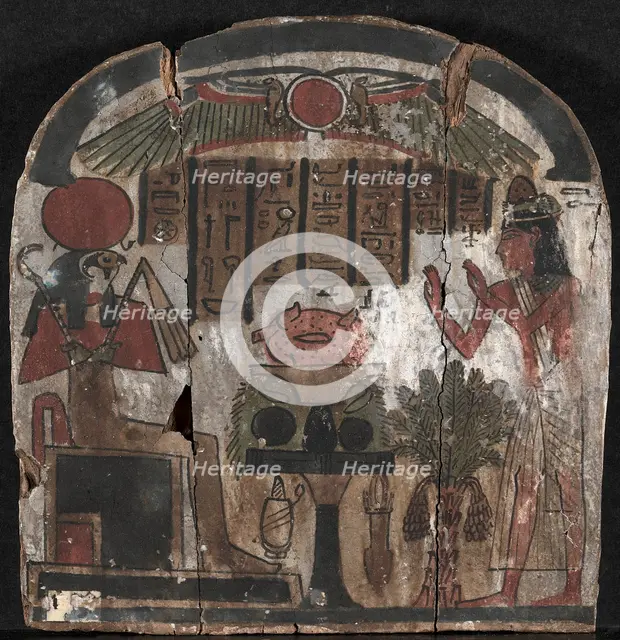 Stele of Djedasetiufankh, 945-715 BC. Creator: Unknown.