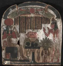 Stele of Djedasetiufankh, 945-715 BC. Creator: Unknown