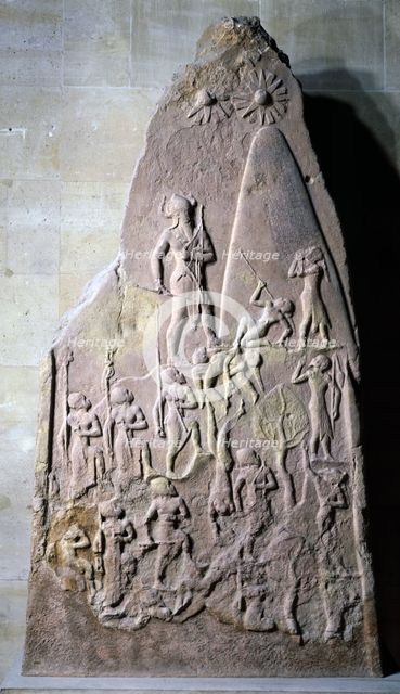 Stele of Naram Sim, second half of the 3rd millennium B.C.. Creator: Unknown.