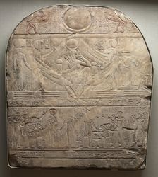 Stele of the High Priest of Ptah, Shedsunefertem, 945-924 BC. Creator: Unknown