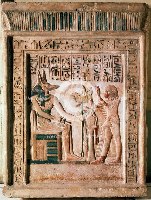 'Stele of the Royal Scribe Ipi', middle of the 14th century BC.