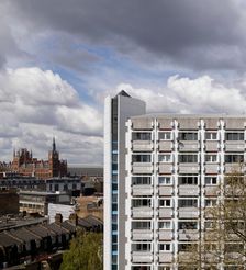 Stelfox House, Weston Rise Estate, Penton Rise, Pentonville, Islington, London, 2016. Creator: Chris Redgrave