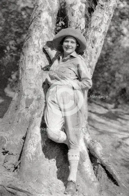 Stella Court Treatt, British adventurer, author and film maker, Maereres, Tanganyika, 1925 (1927).  Artist: Thomas A Glover