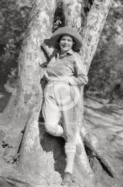 Stella Court Treatt, British adventurer, author and film maker, Maereres, Tanganyika, 1925 (1927).  Artist: Thomas A Glover
