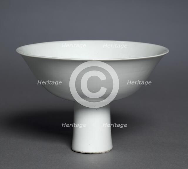 Stem Cup with Buddhist Emblems: Shufu Ware, 1300s. Creator: Unknown.