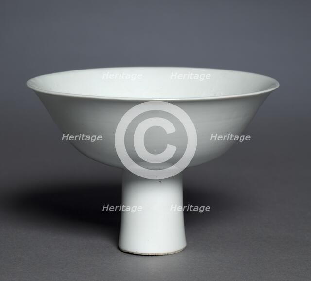 Stem Cup with Buddhist Emblems: Shufu Ware, 1300s. Creator: Unknown.