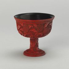 Stem Cup with Leechee and Vines, Ming dynasty (1368-1644), late15th/early 16th century. Creator: Unknown