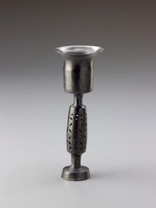 Stem cup with pierced bulbous stem, about 2000 B.C.E.. Creator: Unknown