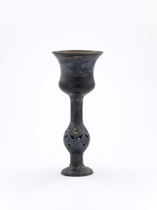 Stem cup with pierced bulbous stem, about 2500 B.C.E.. Creator: Unknown
