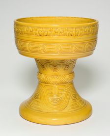 Stemmed Bowl (dou), Qing dynasty (1644-1911), Qianlong reign (1736-95). Creator: Unknown