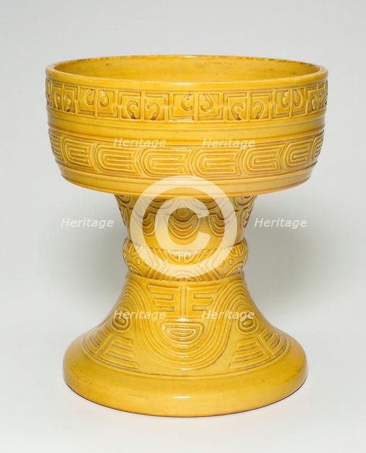 Stemmed Bowl (dou), Qing dynasty (1644-1911), Qianlong reign (1736-95). Creator: Unknown.
