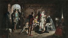Sten Sture the Elder Frees the Captive Danish Queen Christina from the Vadstena Monastery, 1876. Creator: Larsson, Carl (1853-1919)