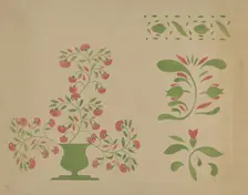 Stencil Wall Decoration, c. 1936. Creator: Ray Holden