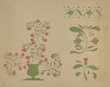 Stencil Wall Decoration, c. 1936. Creator: Ray Holden