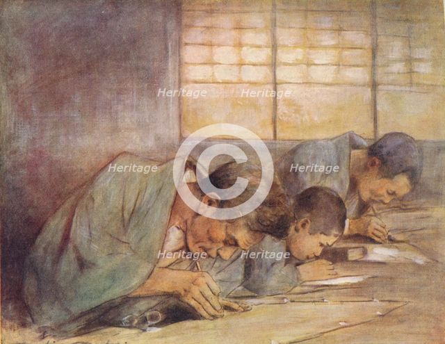 'Stencil-Makers', c1887, (1901). Artist: Mortimer L Menpes.