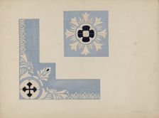 Stencil of Ceiling (Mariner's Church), c. 1937. Creator: James McLellan