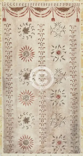 Stencilled Wall, 1935/1942. Creator: Mildred E Bent.