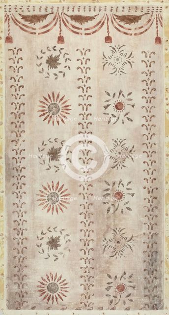 Stencilled Wall, 1935/1942. Creator: Mildred E Bent.