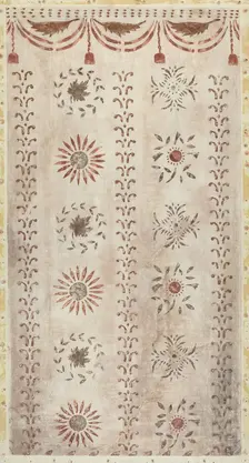 Stencilled Wall, 1935/1942. Creator: Mildred E Bent