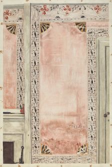 Stencilled Wall, 1935/1942. Creator: Mildred E Bent