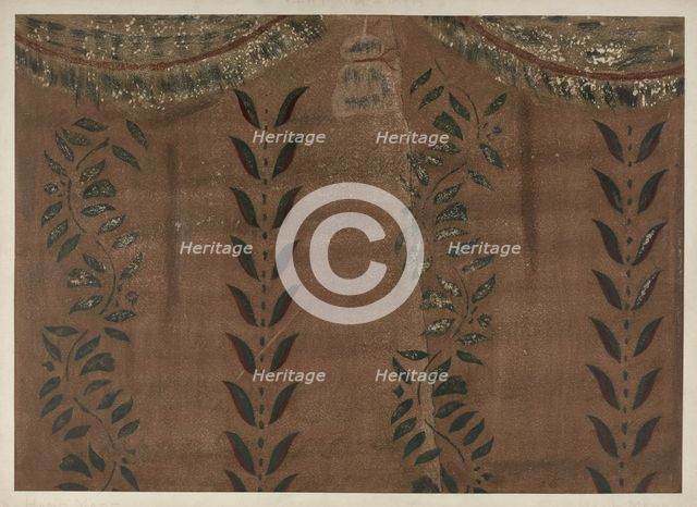 Stencilled Wall, c. 1940. Creator: Michael Lauretano.