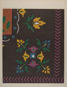 Stencilled Floor, c. 1938. Creator: Edward DiGennero