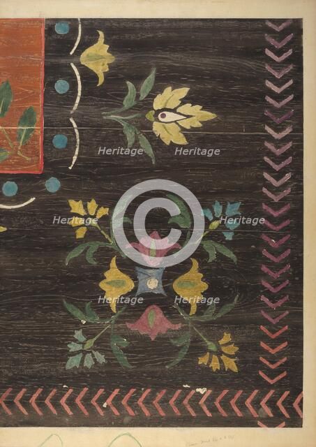 Stencilled Floor, c. 1938. Creator: Jerome Hoxie.